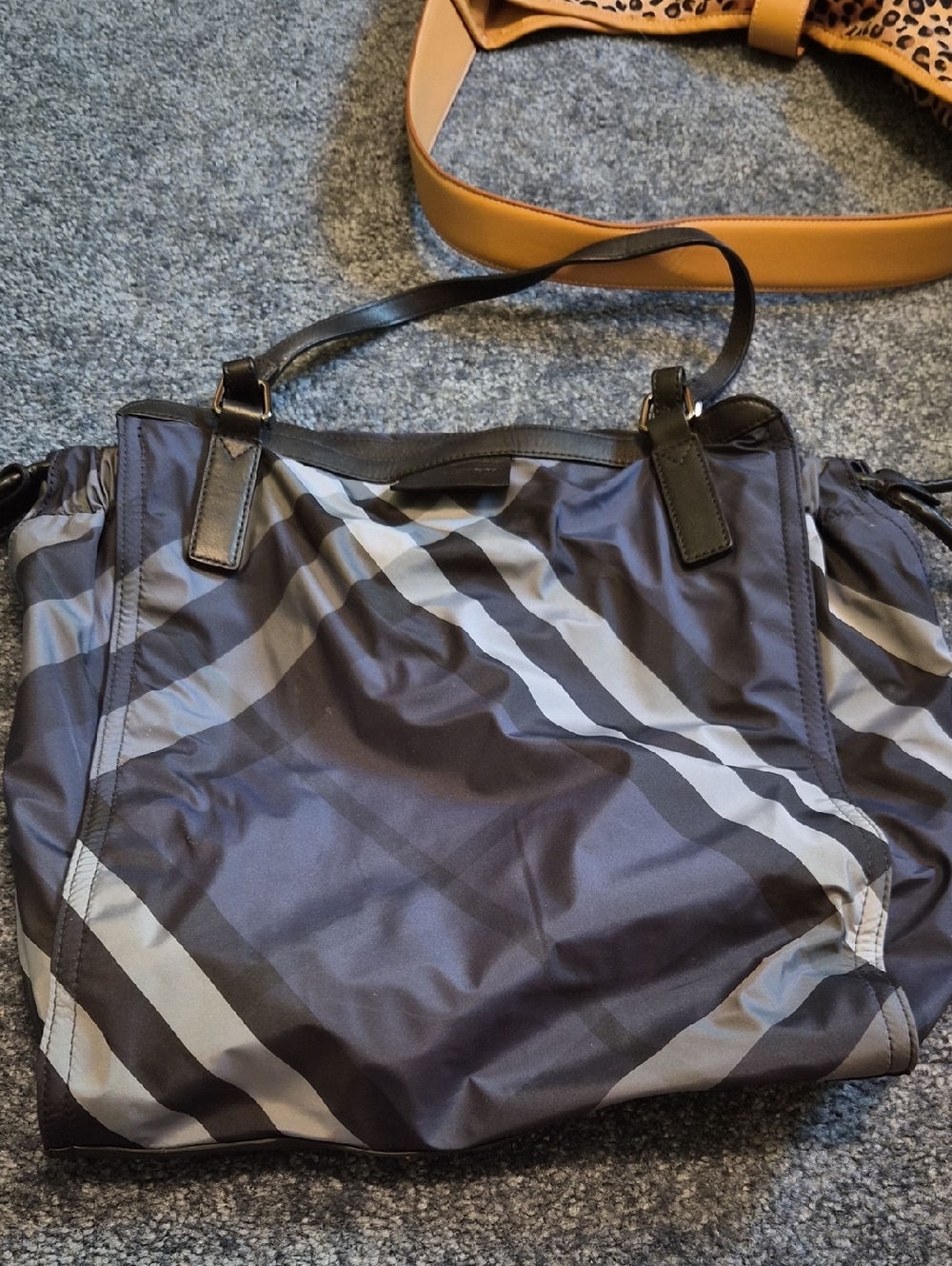 Burberry Nylon Tote Euc